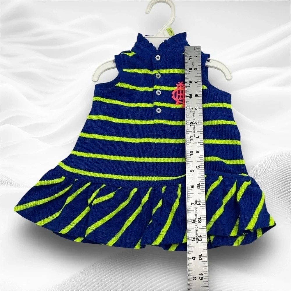 Ralph Lauren NWT Stripe Infant 2 piece Summer Dress and Panty Size 3 months